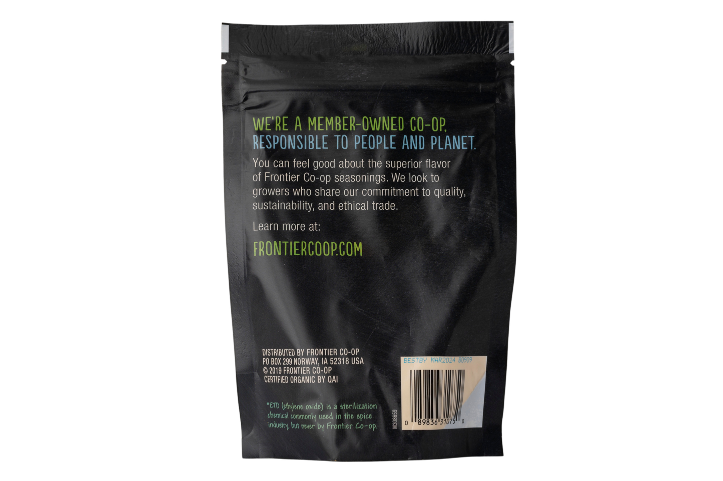 Frontier Co-op Organic Turmeric Root Ground