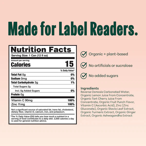 NOOMA Organic Daily Wellness Soda Fruit Punch