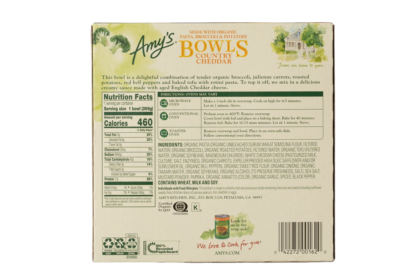 Amy's Kitchen Country Cheddar Bowl