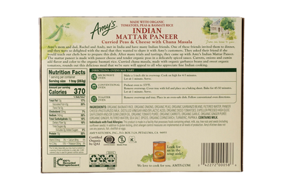 Amy's Kitchen Indian Mattar Paneer