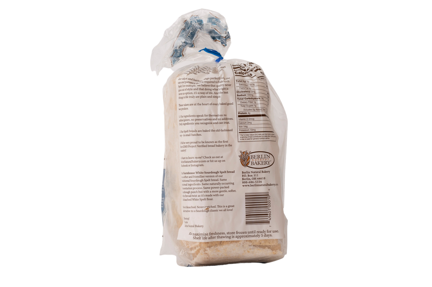 Berlin Natural Bread Farmhouse White Sourdough Spelt