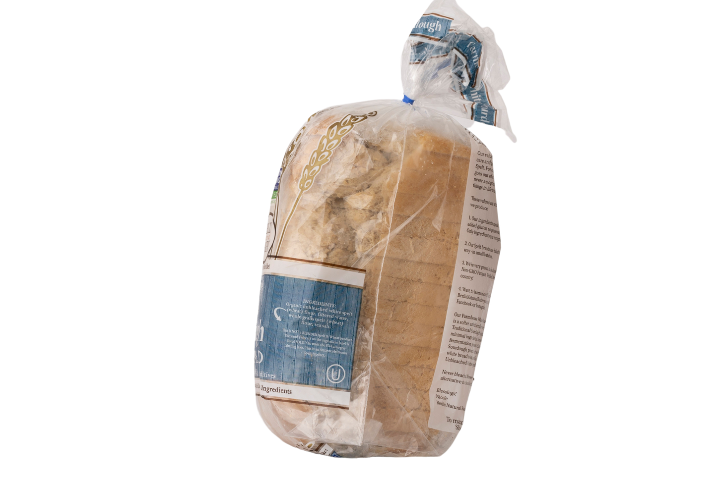 Berlin Natural Bread Farmhouse White Sourdough Spelt