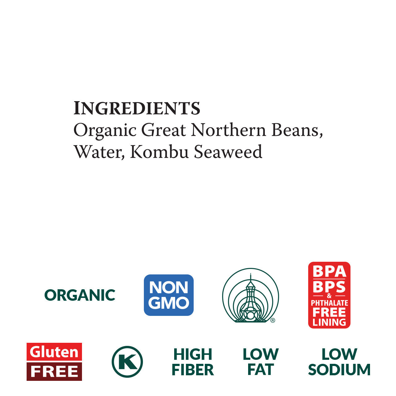 Eden Foods Organic Canned Great Northern Beans