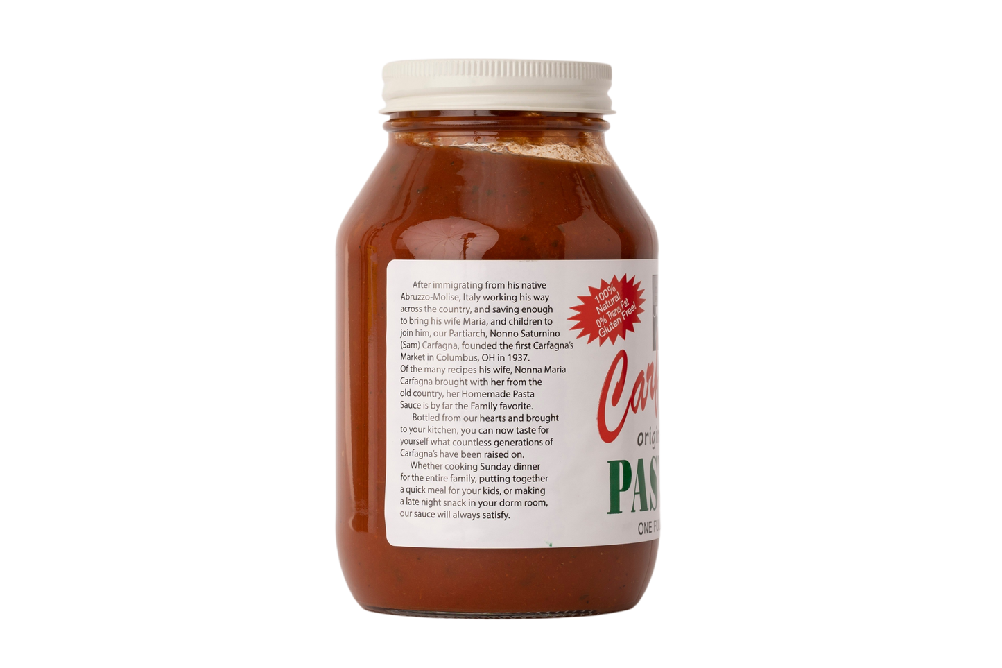 Carfagna's Original Pasta Sauce