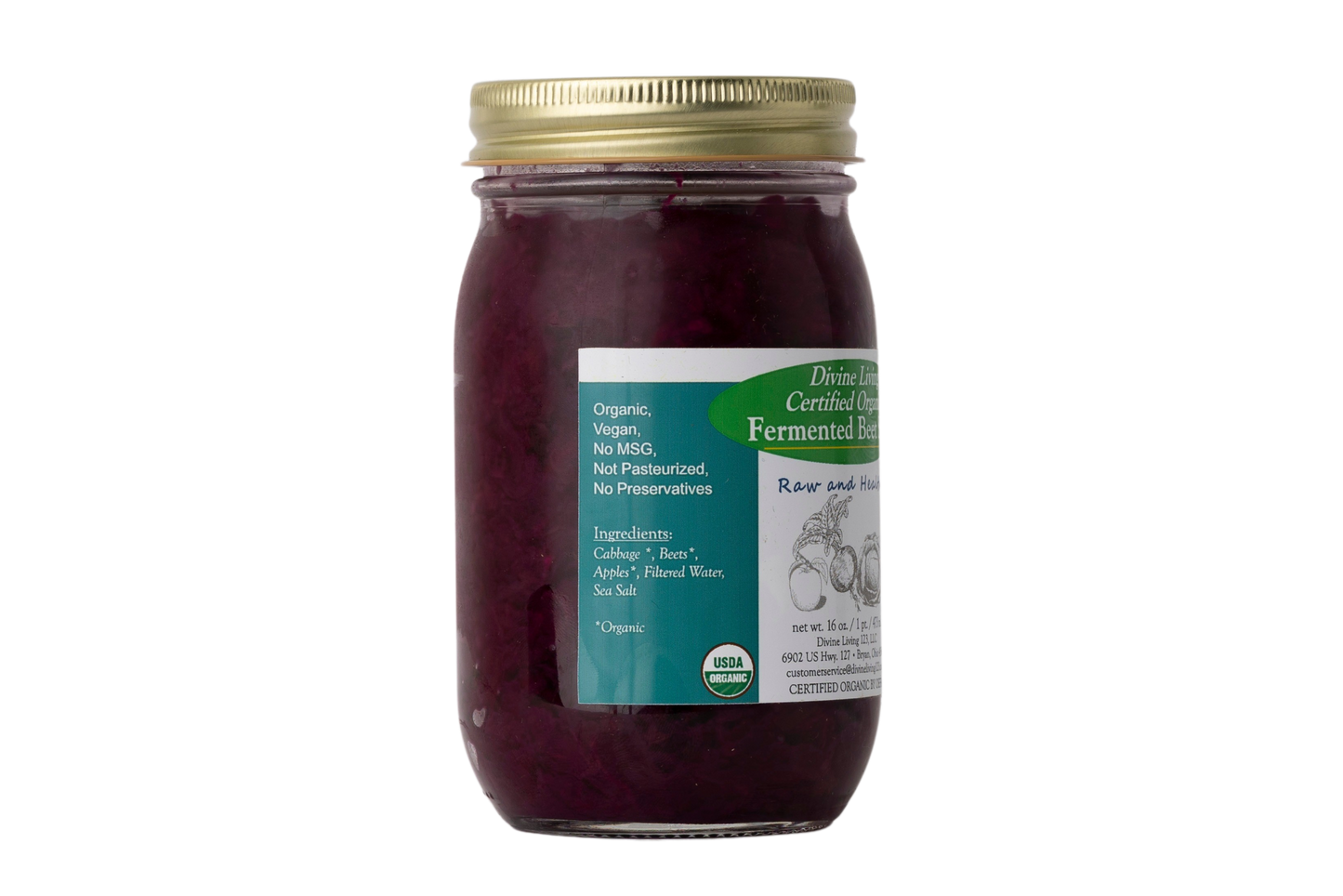 Divine Living Fermented Beet Slaw