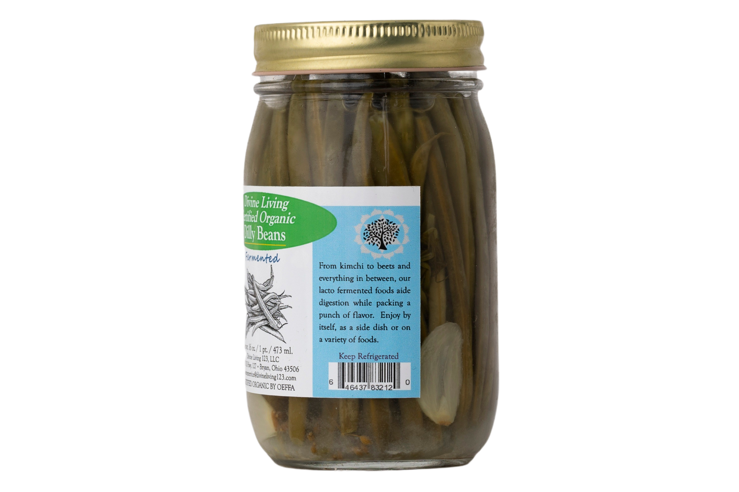Divine Living Fermented Dilly Beans