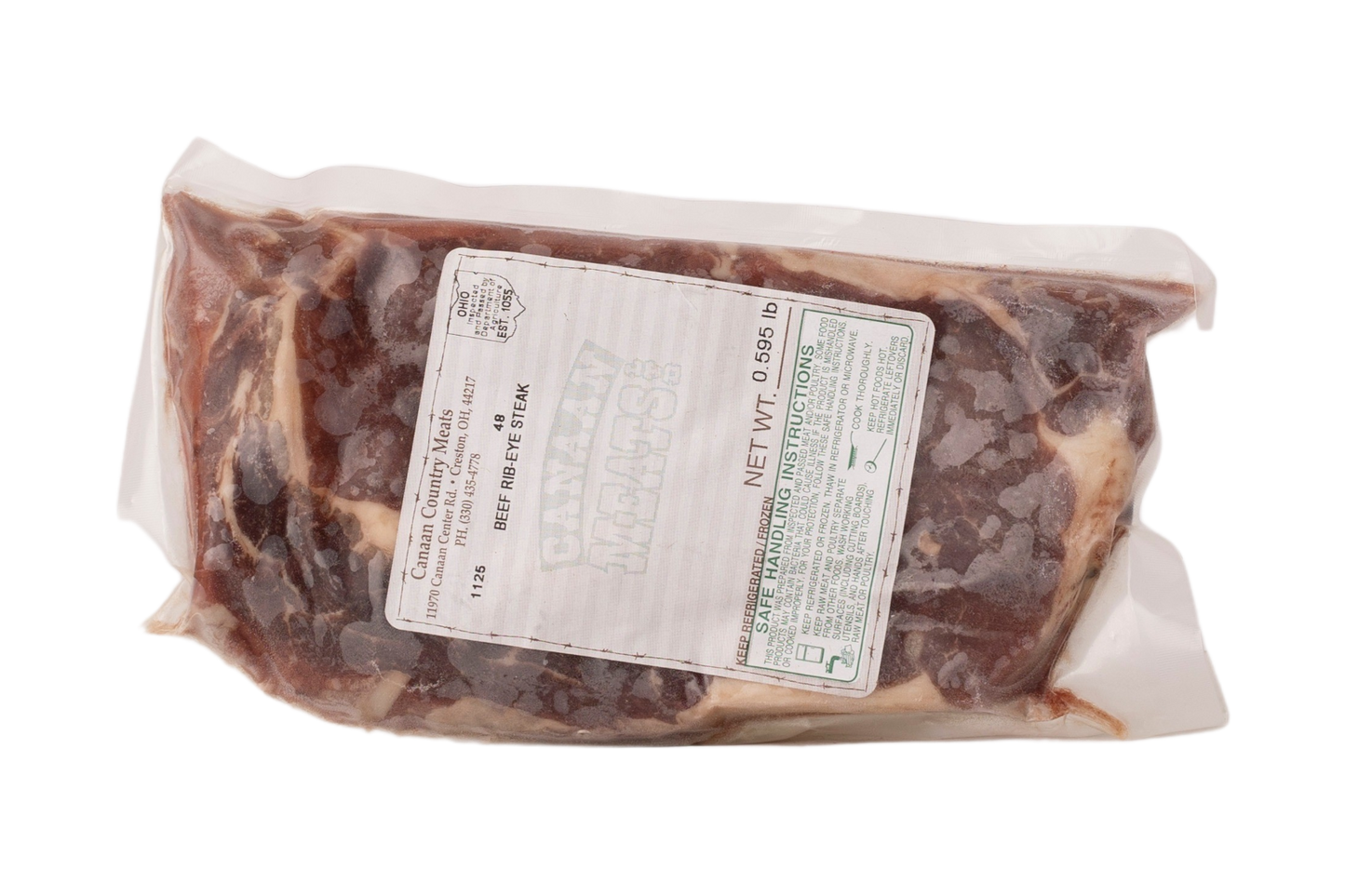 Grass Fed Beef Ribeye Steak