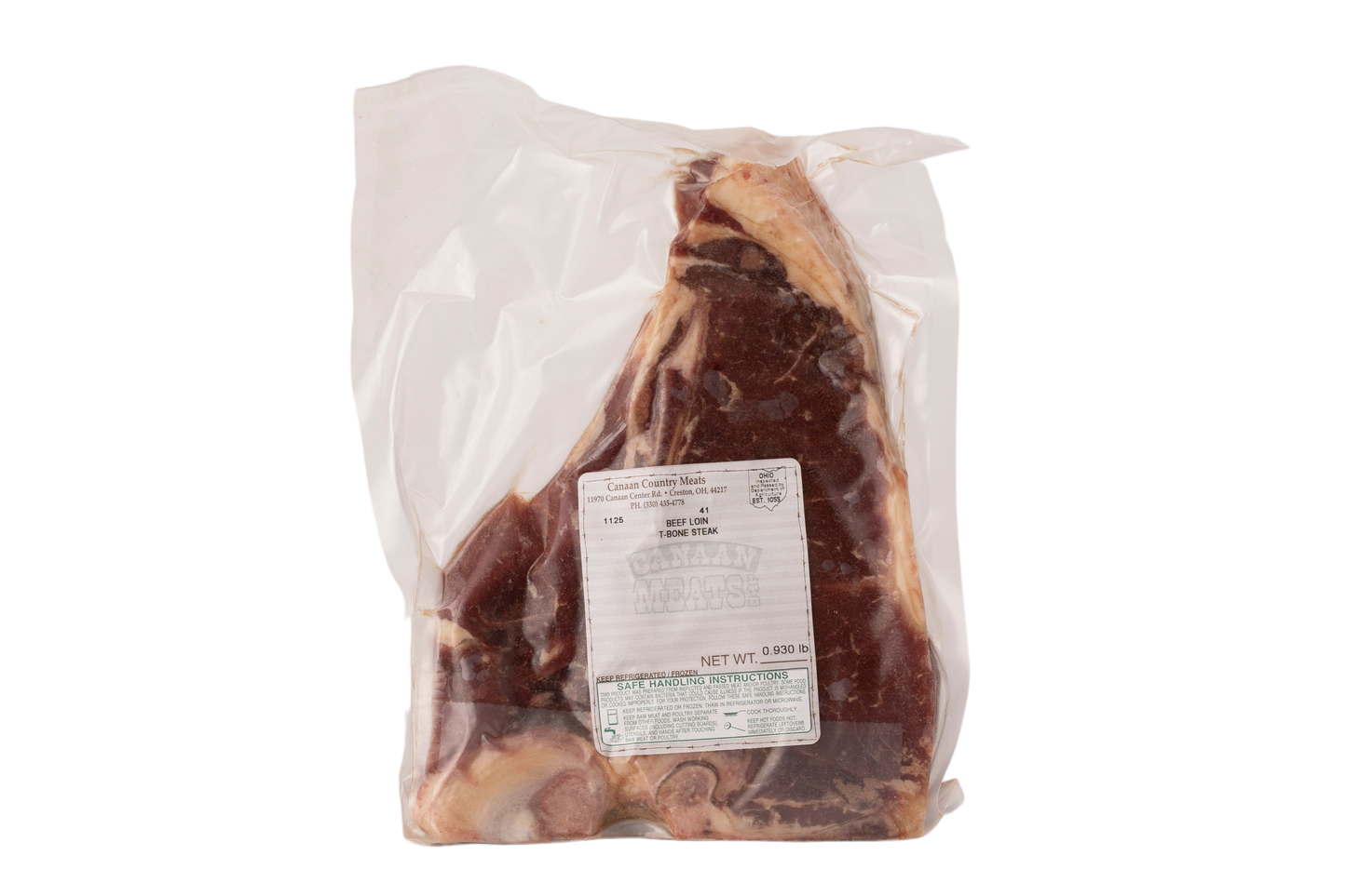 Grass Fed Beef T-Bone Steak