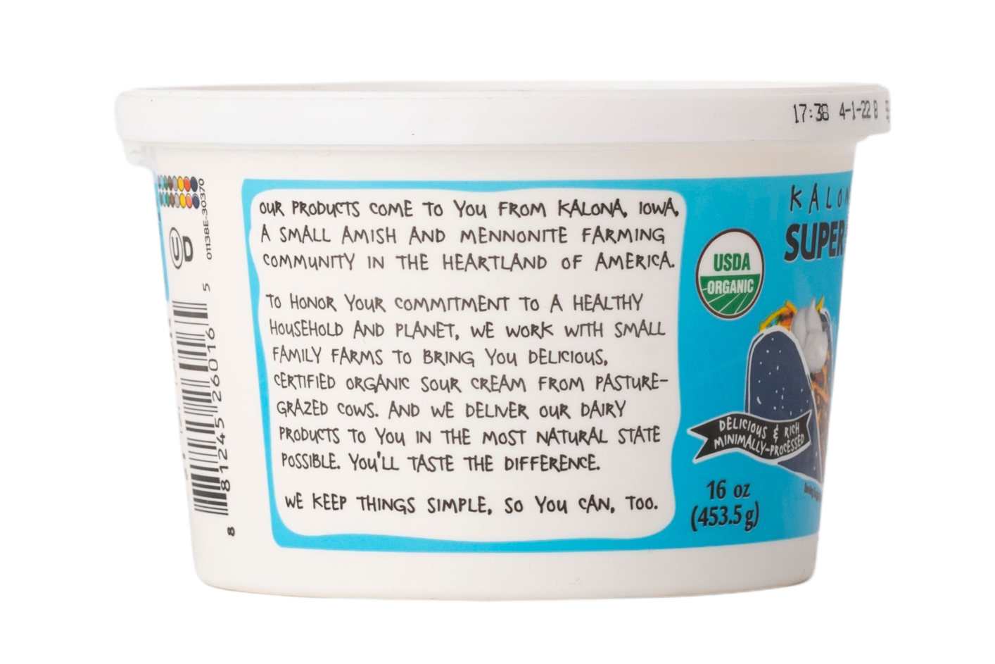 Kalona SuperNatural Organic Sour Cream