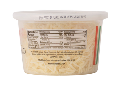 Miceli's Dairy Cheese Fancy Shredded Romano