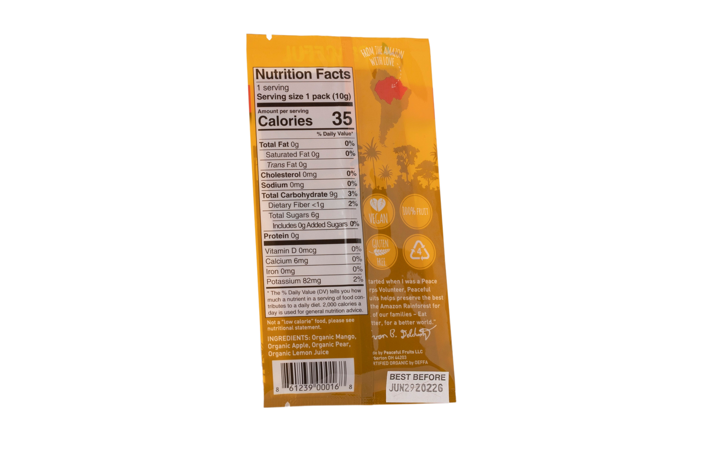 Peaceful Fruit Organic Mango