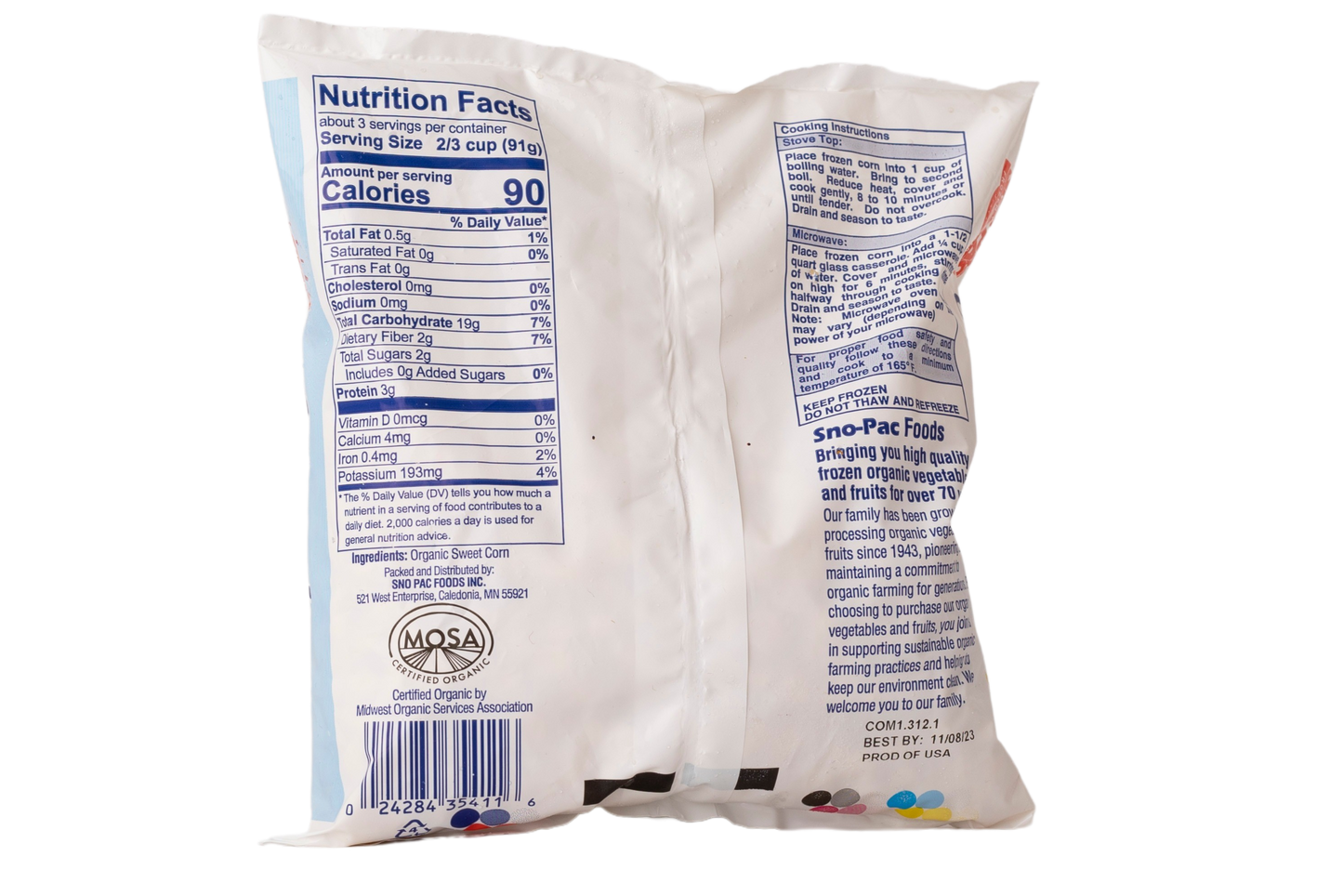 Sno Pac Organic Sweet Corn