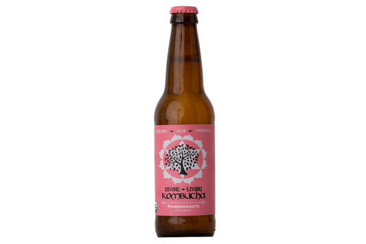 Divine Living Kombucha Pomegranate