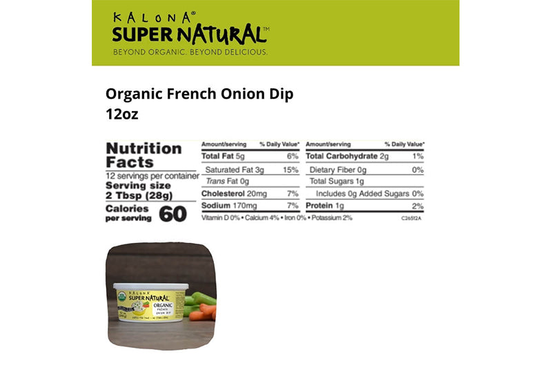 Kalona SuperNatural Organic French Onion Dip