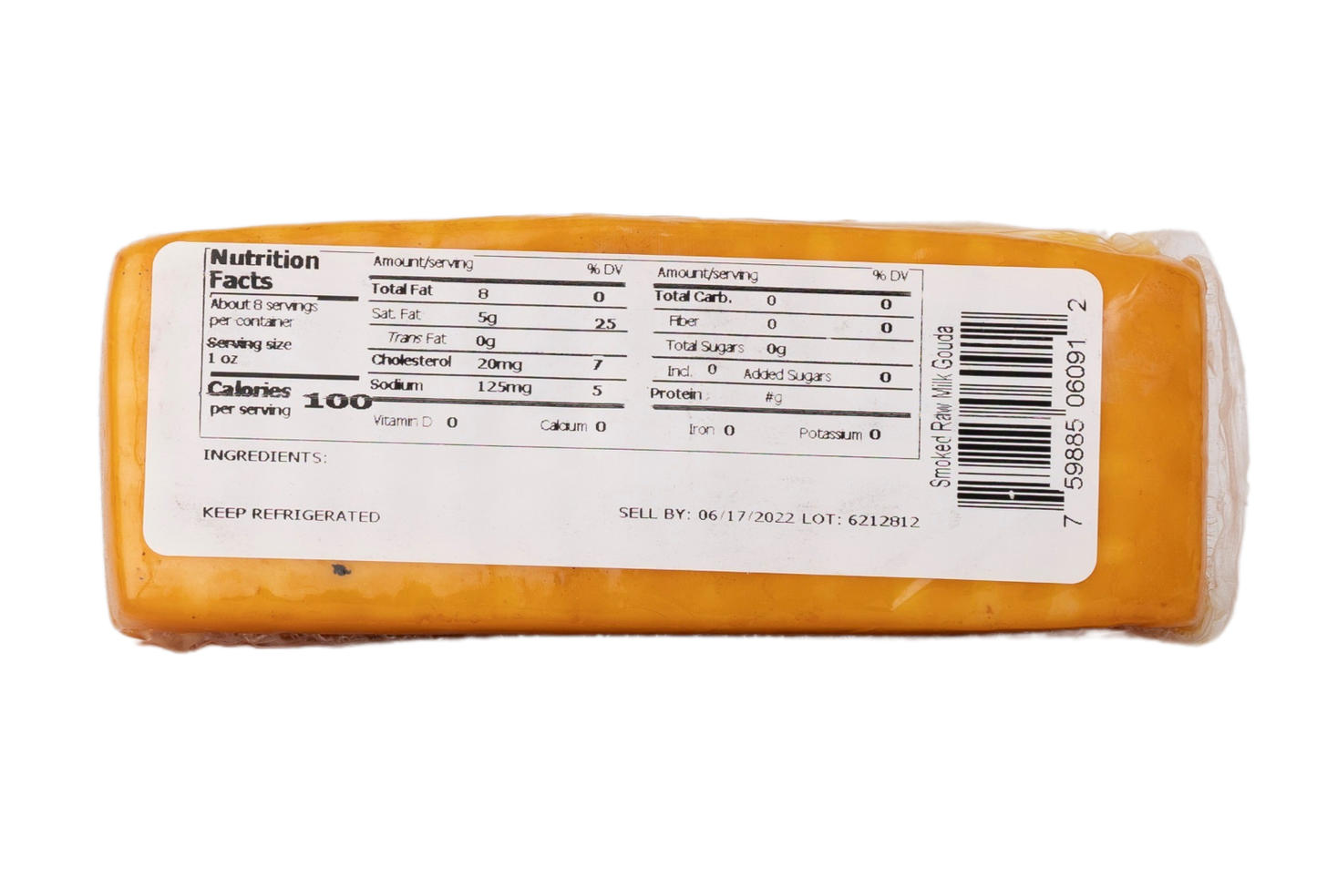Bunker Hill Cheese Raw Milk Smoked Gouda