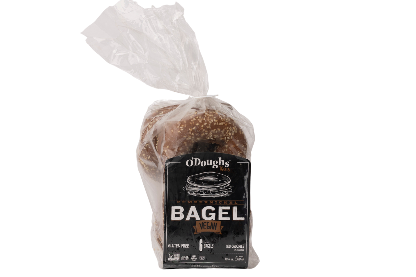 O'Doughs Bagel Thins Pumpernickel
