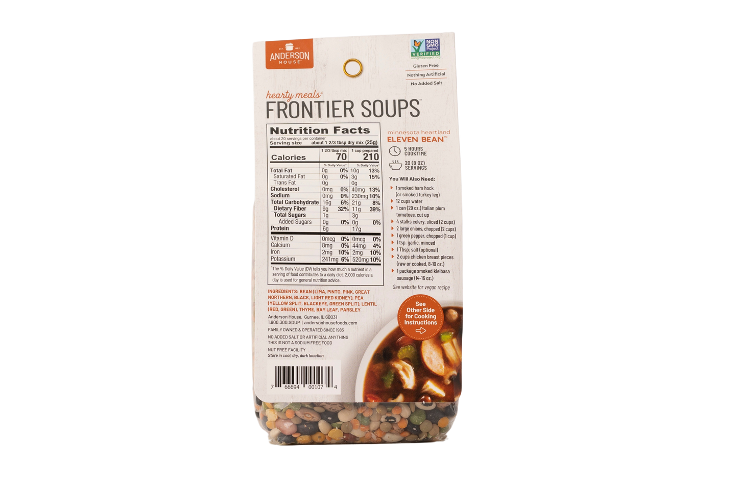 Anderson House Soup Mix Minnesota Heartland Eleven Bean