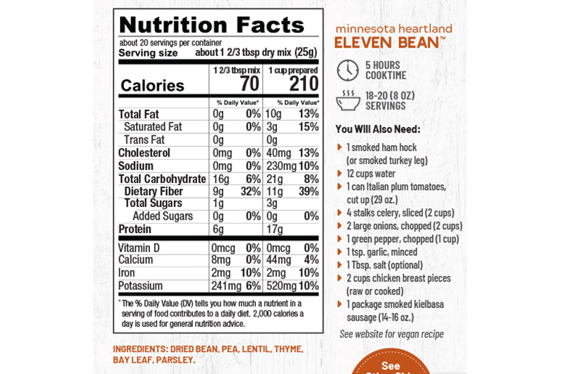 Anderson House Soup Mix Minnesota Heartland Eleven Bean