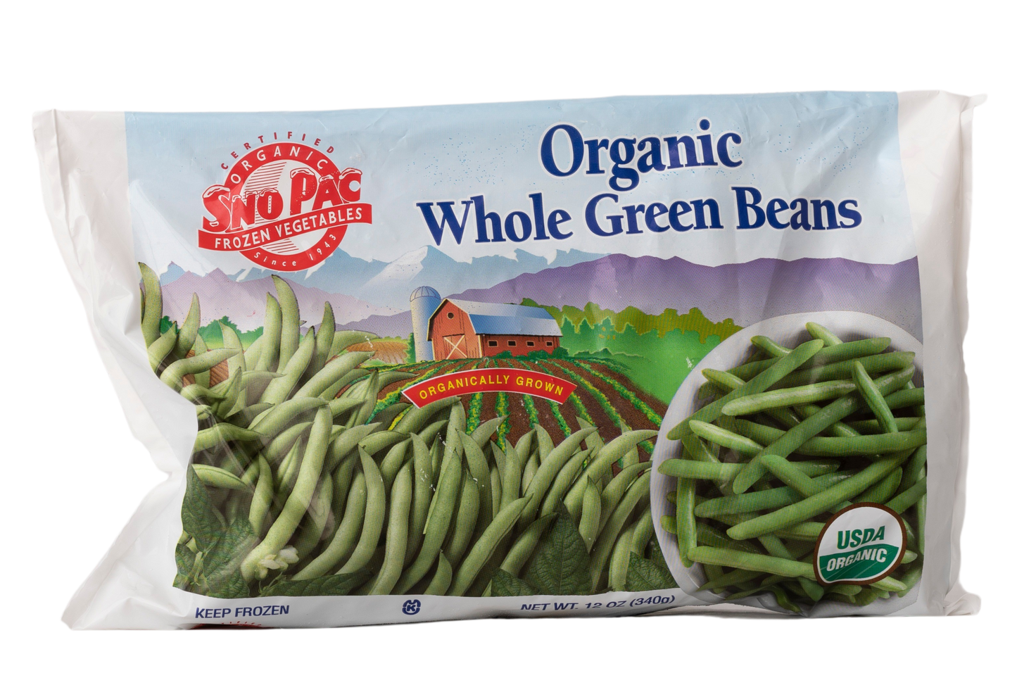 Sno Pac Organic Green Beans Whole