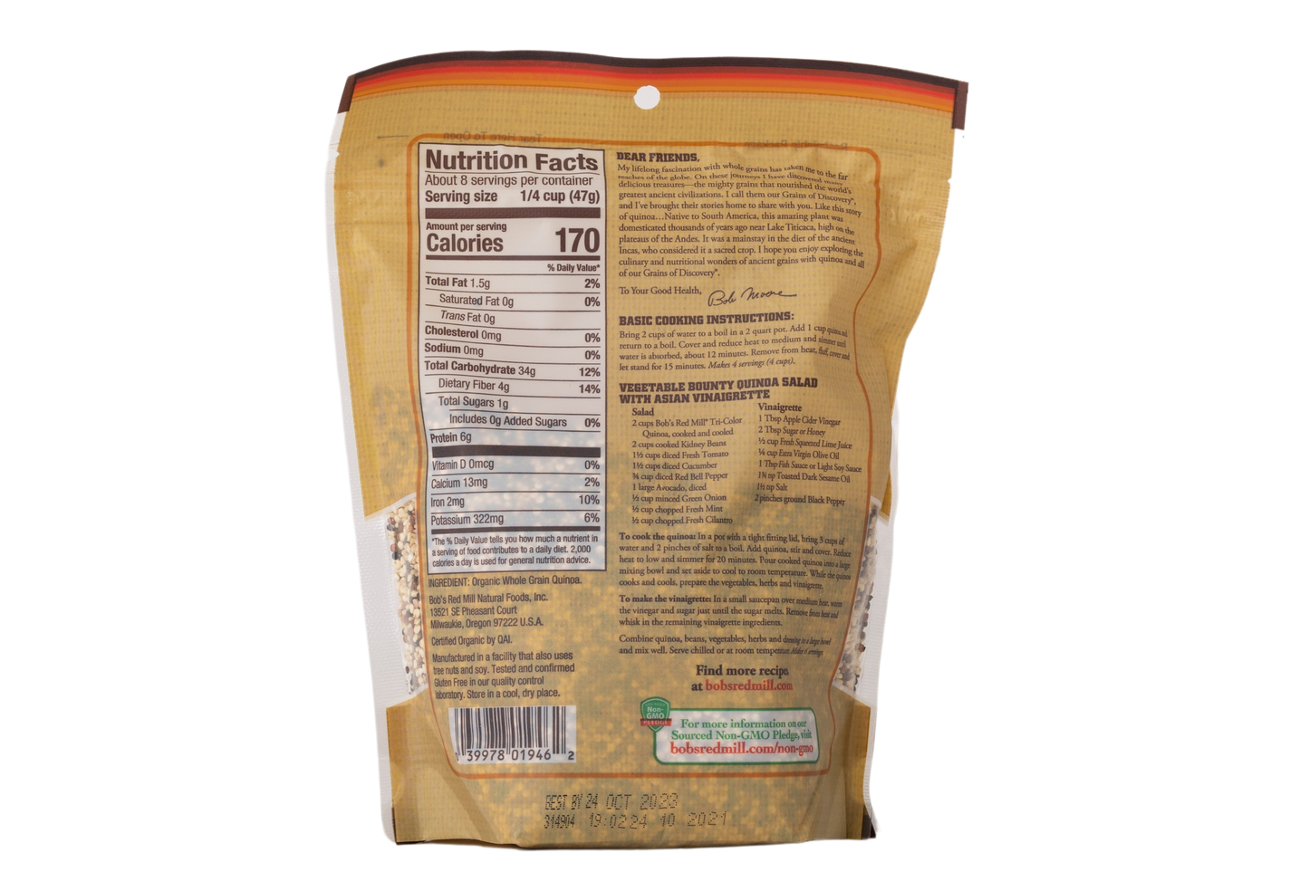 Bob's Red Mill Organic Tri-Color Quinoa