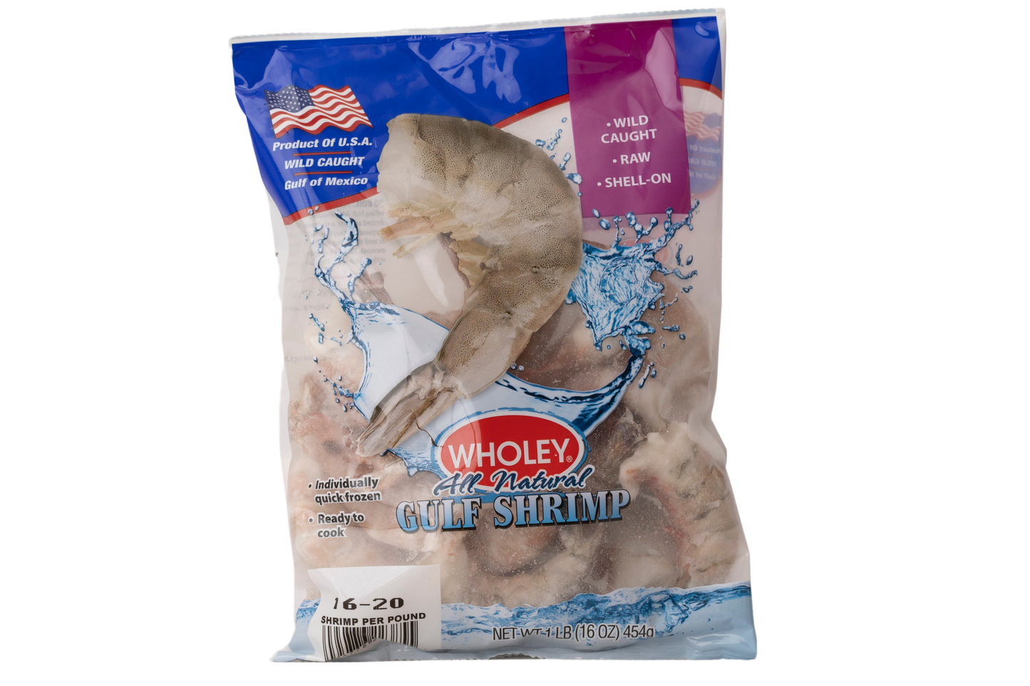 Wholey All Natural Wild Caught Gulf Shrimp