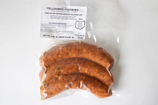 YBFS Pork Seven Pepper Merguez Sausage Links