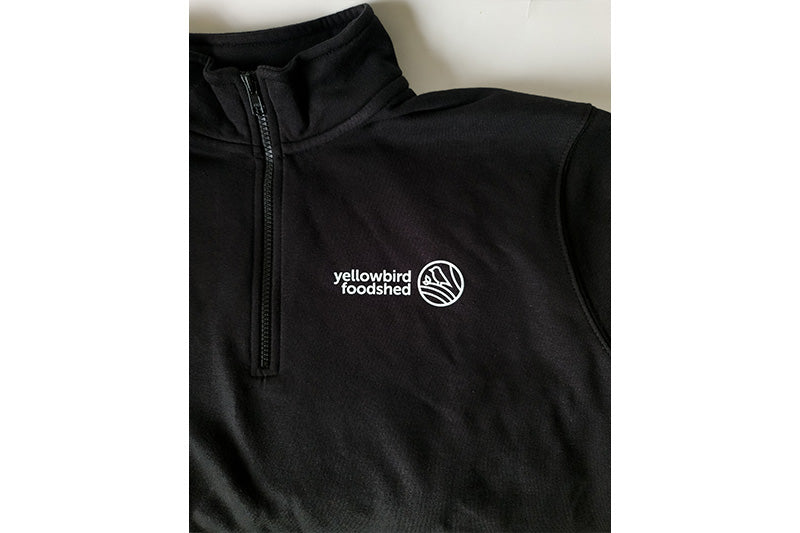 Yellowbird 1/4-Zip Cotton Fleece Black