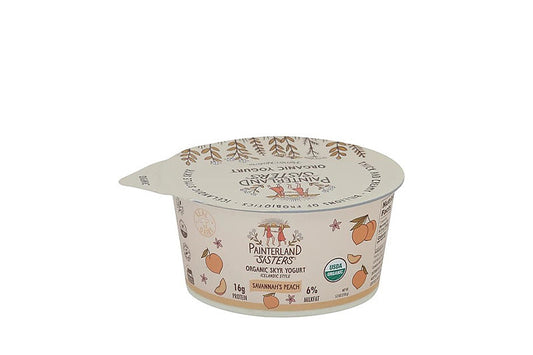 Painterland Sisters Organic Skyr Yogurt Savannah's Peach
