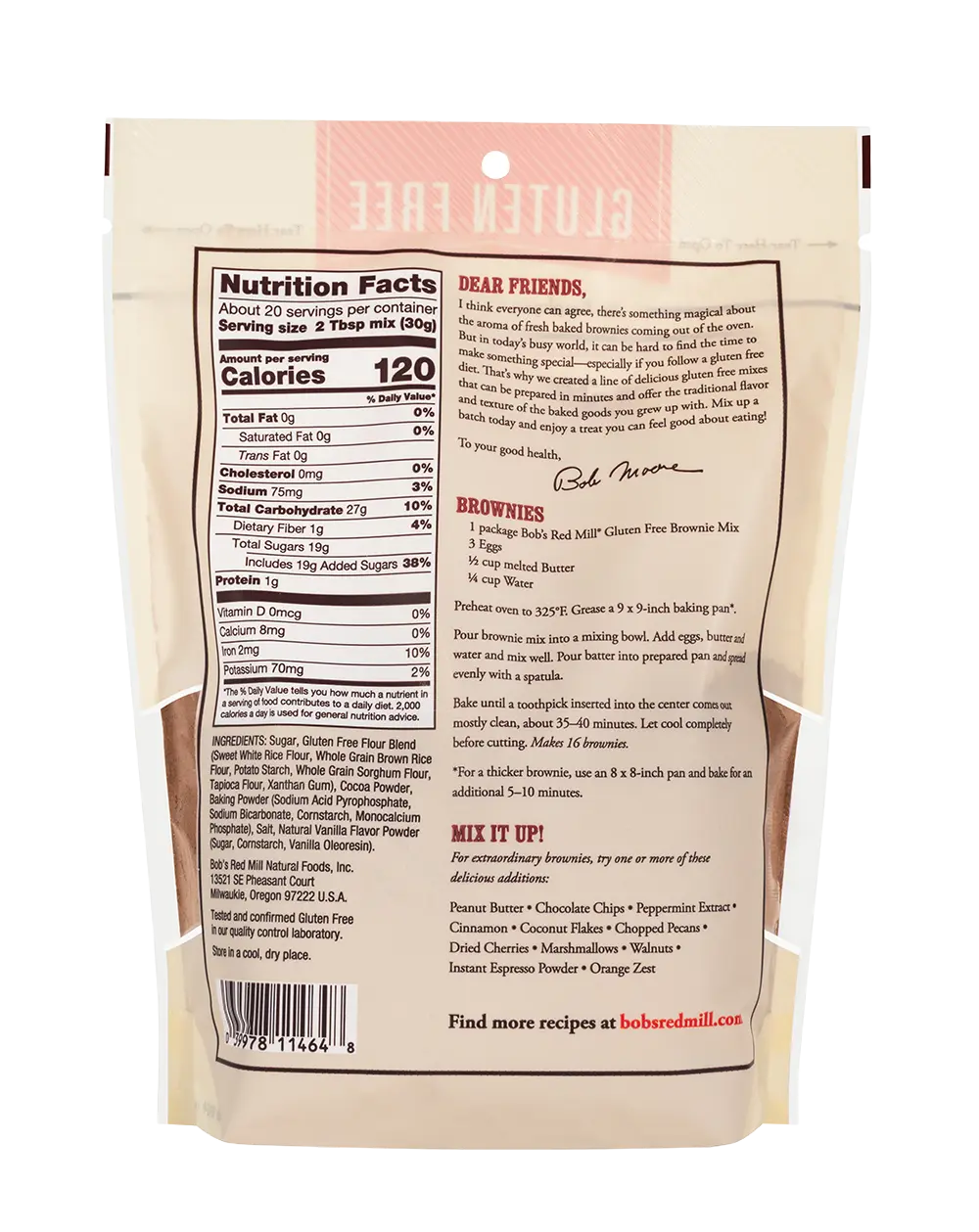 Bob's Red Mill Gluten Free Brownie Mix