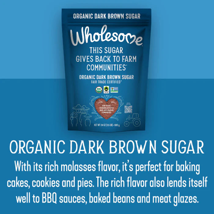 Wholesome Sweeteners Organic Fair Trade Dark Brown Sugar