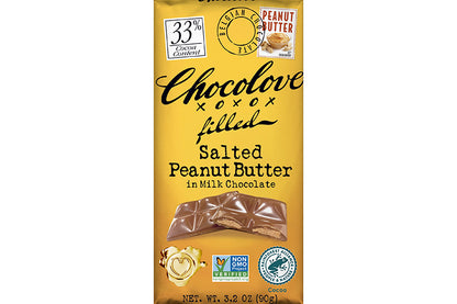 Chocolove Bar Milk Chocolate & Salted Peanut Butter
