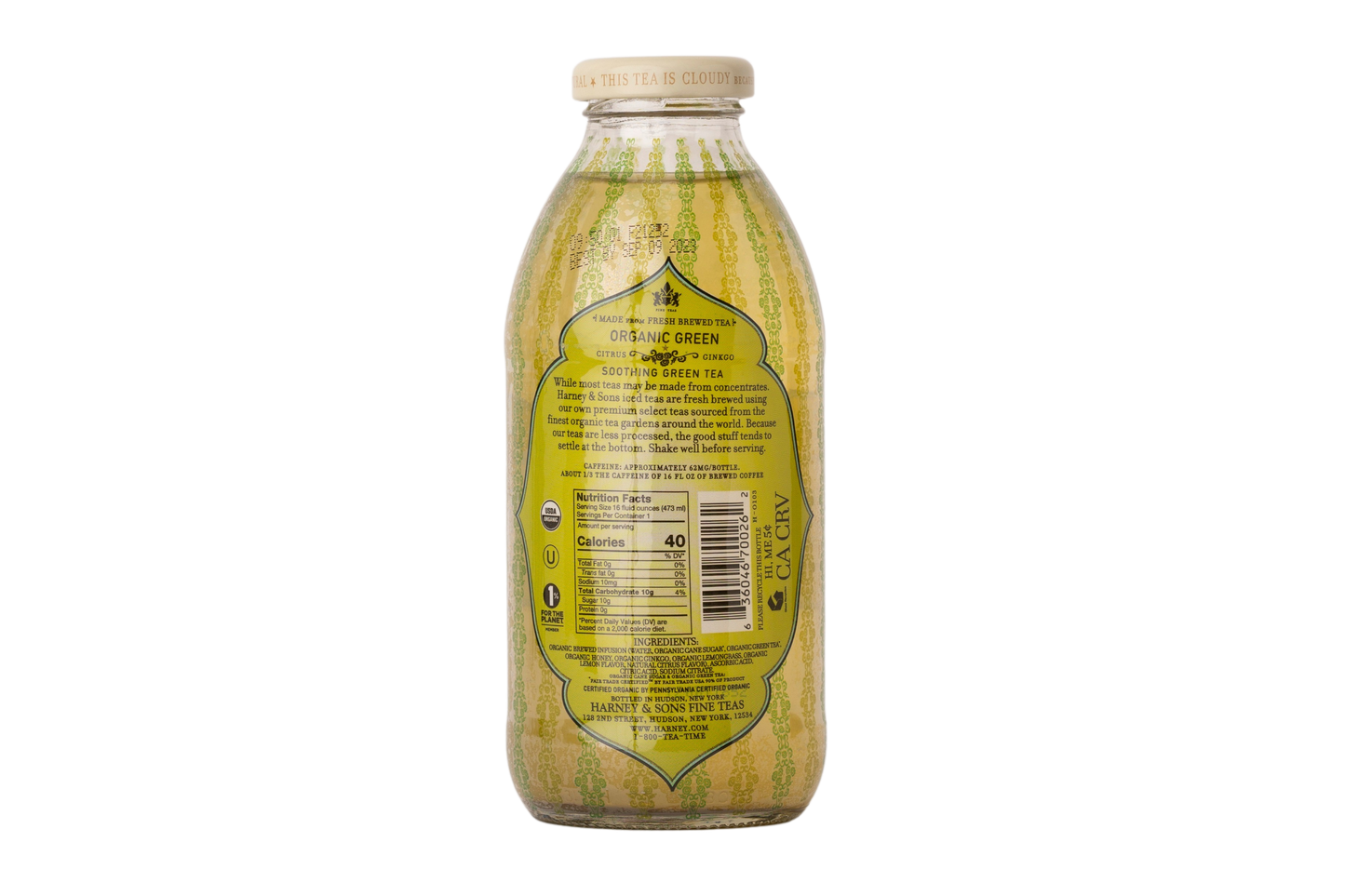 Harney & Sons Organic Green Tea with Citrus & Gingko