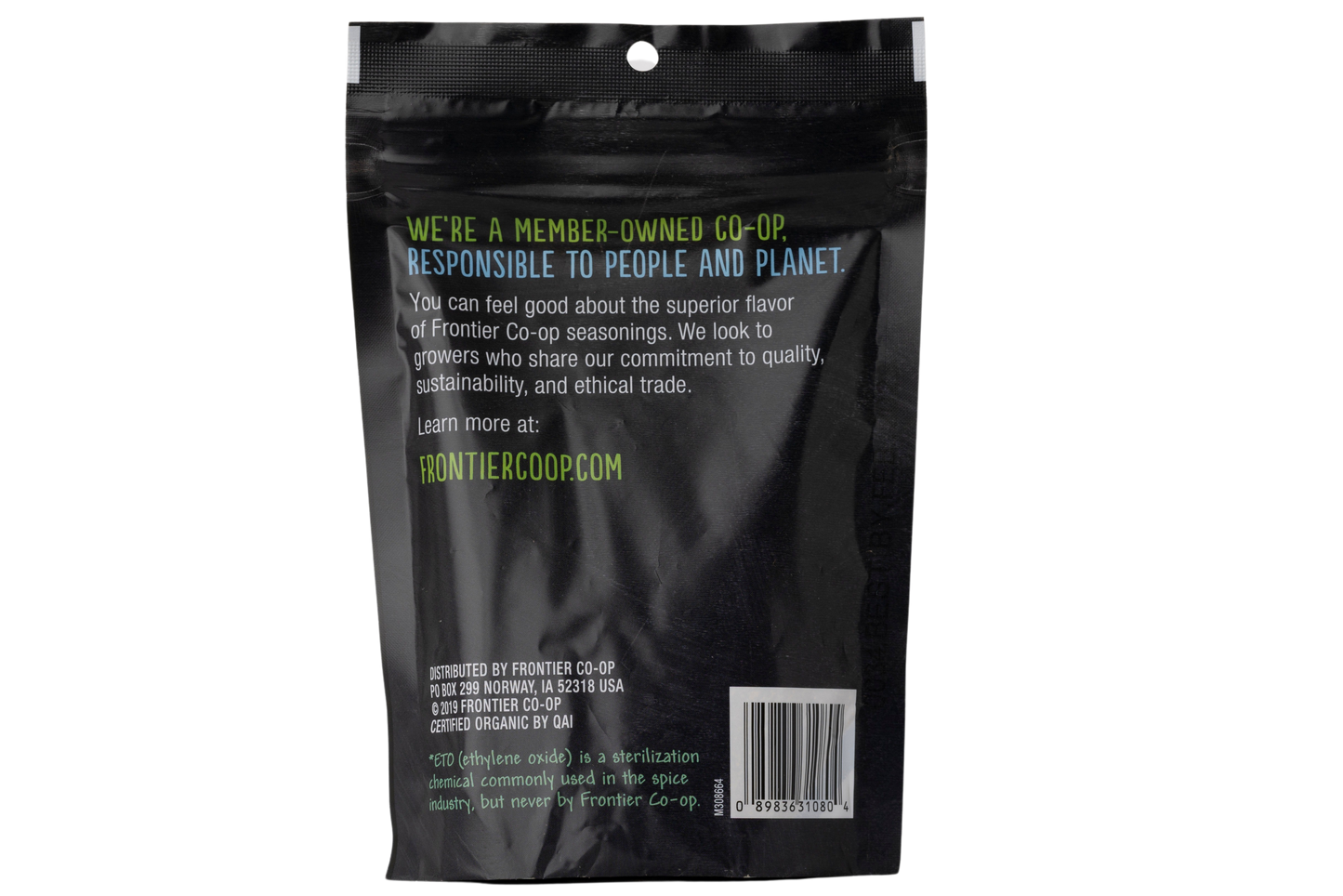 Frontier Co-op Organic Black Pepper Medium Grind