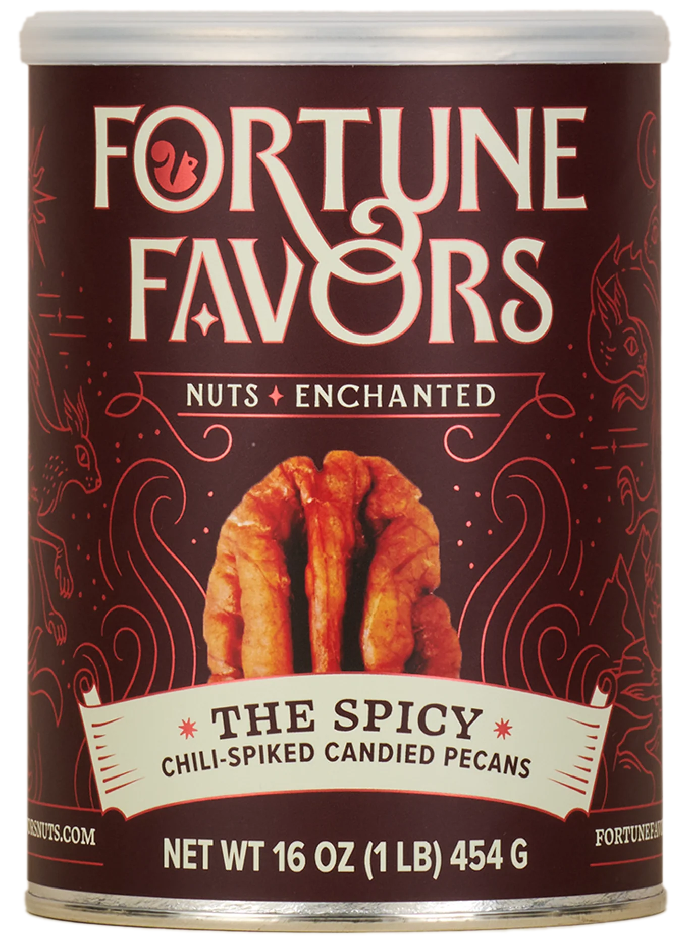 Fortune Favors Firekracker Chili-Spiked Candied Pecans