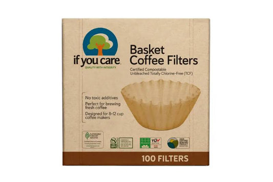 If You Care Unbleached 8" Basket Filters