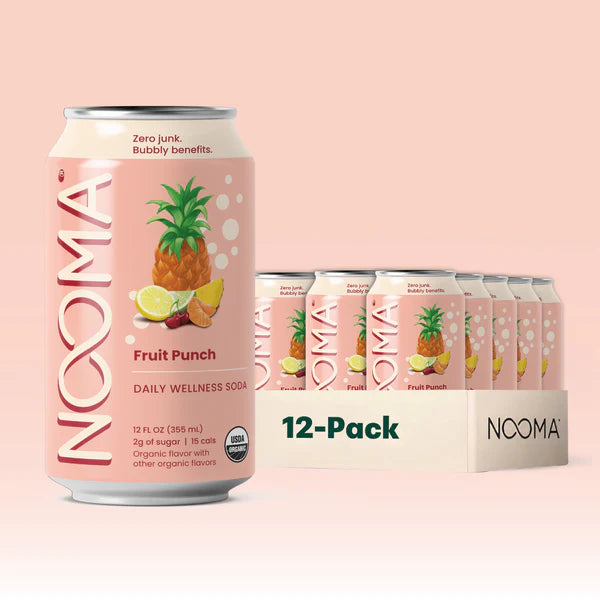 NOOMA Organic Daily Wellness Soda Fruit Punch
