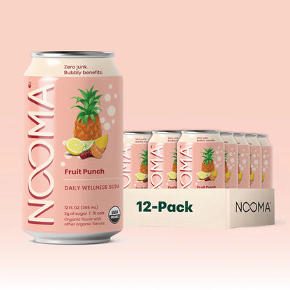 NOOMA Organic Daily Wellness Soda Fruit Punch