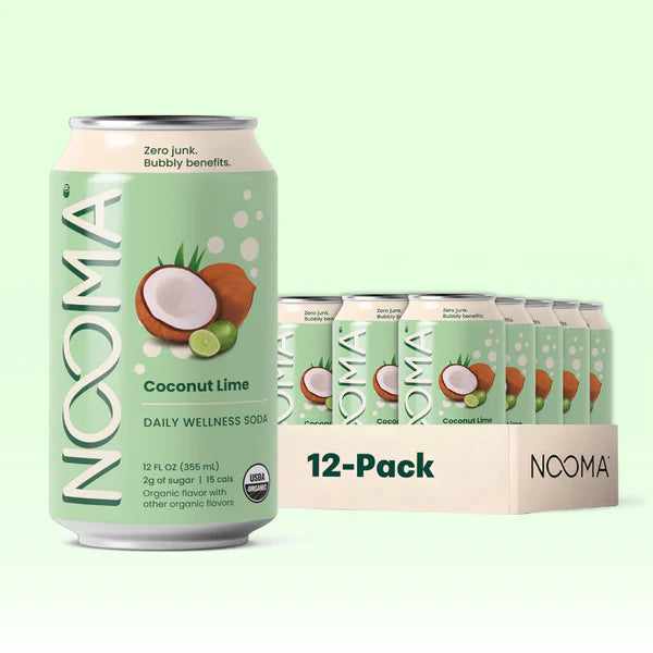NOOMA Organic Daily Wellness Soda Coconut Lime
