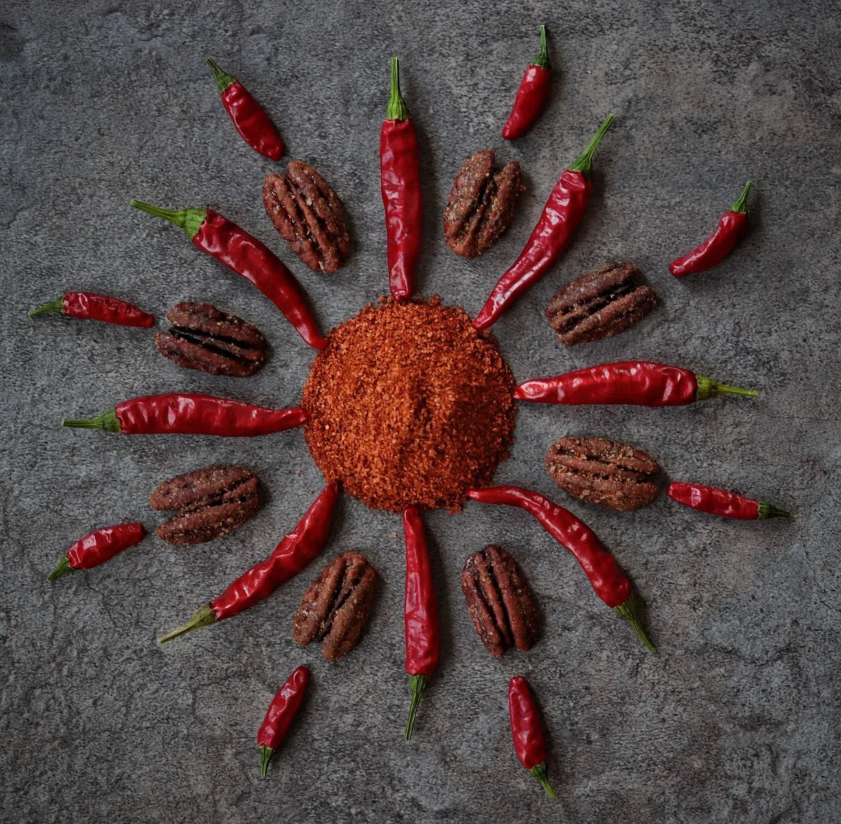 Fortune Favors Firekracker Chili-Spiked Candied Pecans