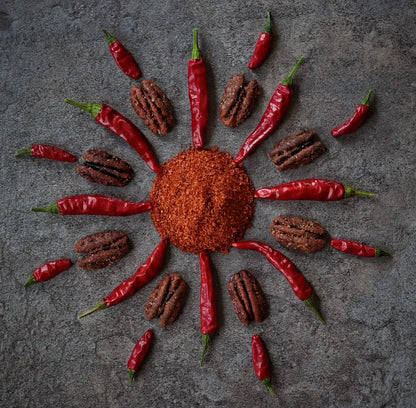 Fortune Favors Firekracker Chili-Spiked Candied Pecans