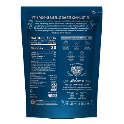 Wholesome Sweeteners Organic Fair Trade Dark Brown Sugar