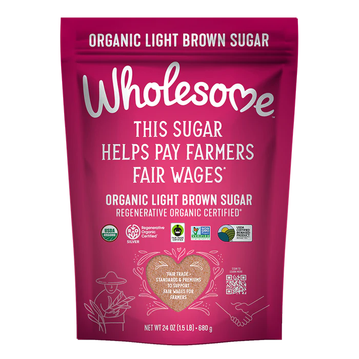 Wholesome Organic Fair Trade Light Brown Sugar