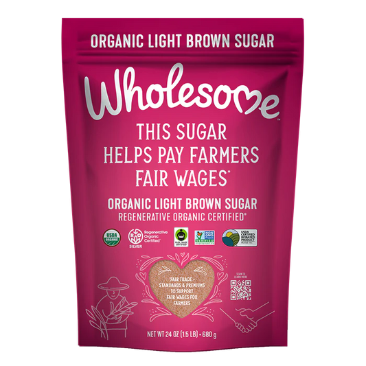 Wholesome Organic Fair Trade Light Brown Sugar
