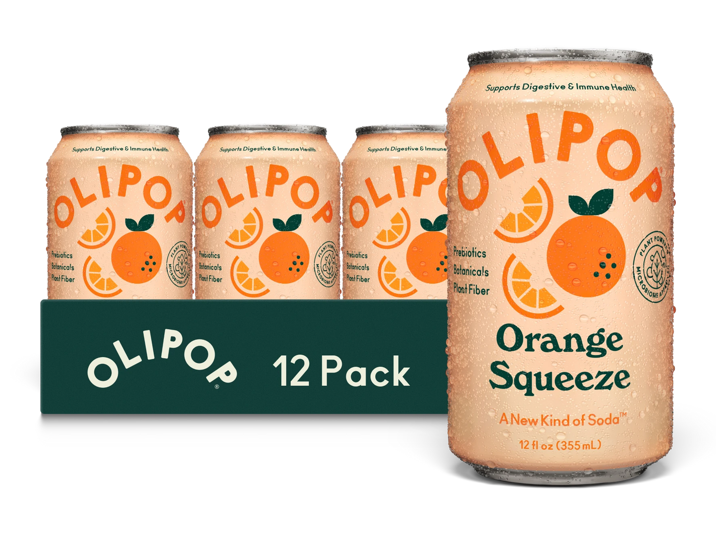 Olipop Sparkling Tonic Orange Squeeze